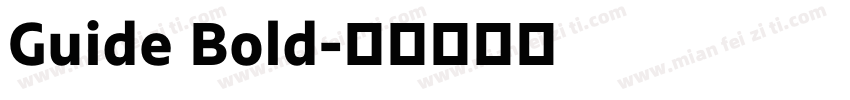 Guide Bold字体转换